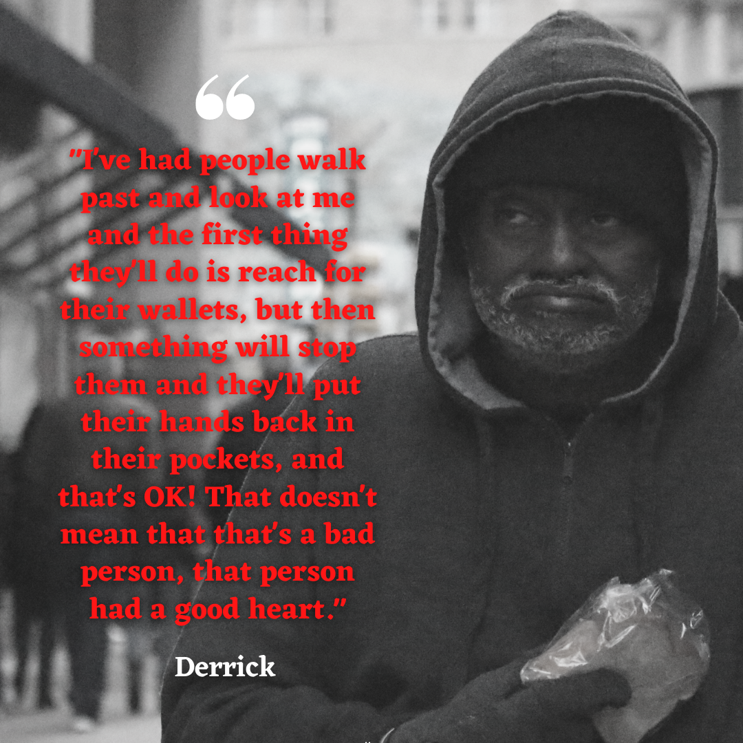 Derricks Text Derrick’s Story of Surviving Stereotypes – Naming the Homeless